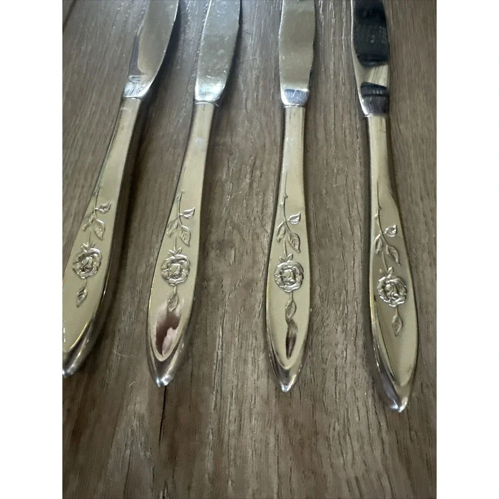 Oneida MY ROSE Community Stainless Flatware -- Set of‎ 4 Butter Knives